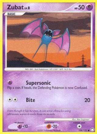 Zubat (108) Reverse Holofoil - Mysterious Treasures