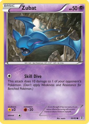 Zubat (30) Reverse Holofoil - Generations