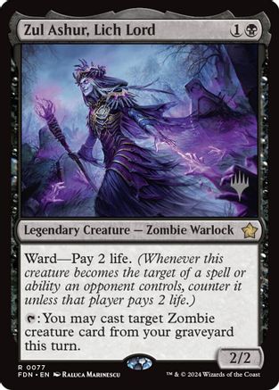 Zul Ashur, Lich Lord (Promo Pack) (077) Foil - Lorwyn Eclipsed