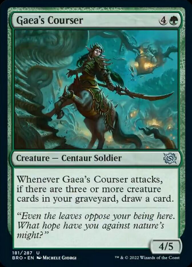 Gaea's Courser [The Brothers' War] | Silver Goblin