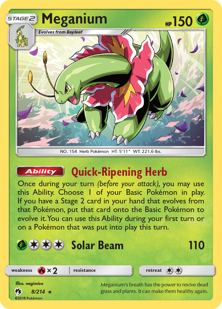 Meganium (8/214) [Sun & Moon: Lost Thunder] | Silver Goblin