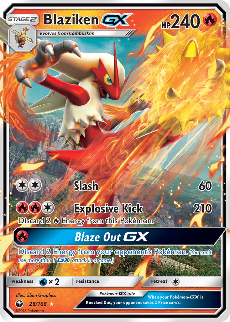 Blaziken GX (28/168) [Sun & Moon: Celestial Storm] | Silver Goblin