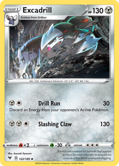 Excadrill (122/185) [Sword & Shield: Vivid Voltage] | Silver Goblin