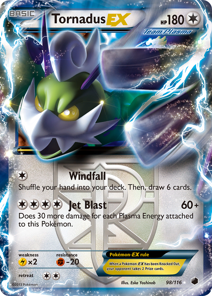 Tornadus EX (98/116) [Black & White: Plasma Freeze] | Silver Goblin