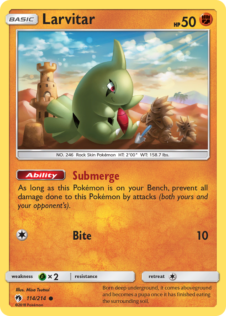 Larvitar (114/214) [Sun & Moon: Lost Thunder] | Silver Goblin