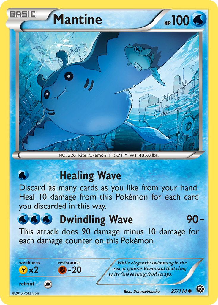 Mantine (27/114) [XY: Steam Siege] | Silver Goblin