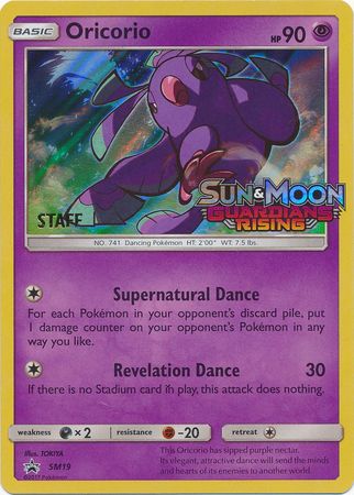 Oricorio (SM19) (Staff Prerelease Promo) [Sun & Moon: Black Star Promos] | Silver Goblin