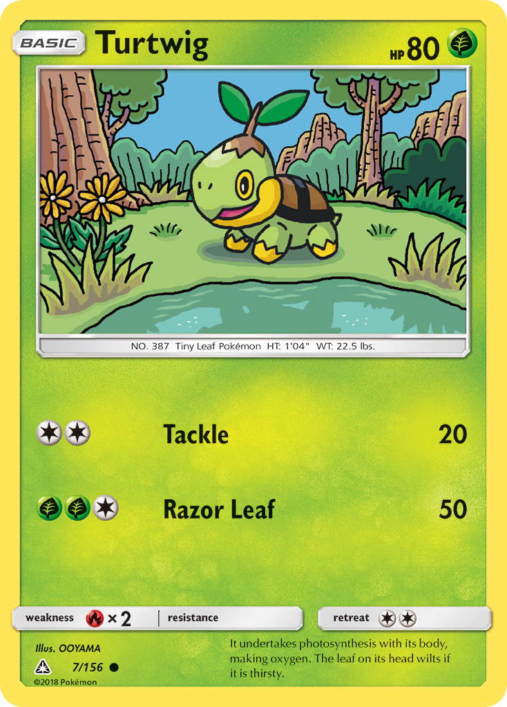 Turtwig (7/156) [Sun & Moon: Ultra Prism] | Silver Goblin