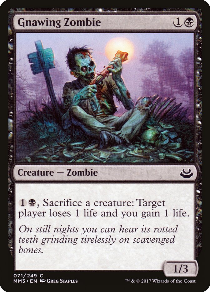 Gnawing Zombie [Modern Masters 2017] | Silver Goblin