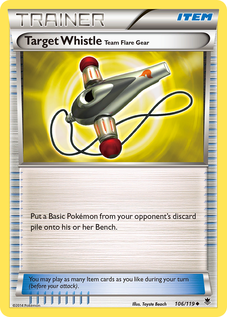 Target Whistle Team Flare Gear (106/119) [XY: Phantom Forces] | Silver Goblin