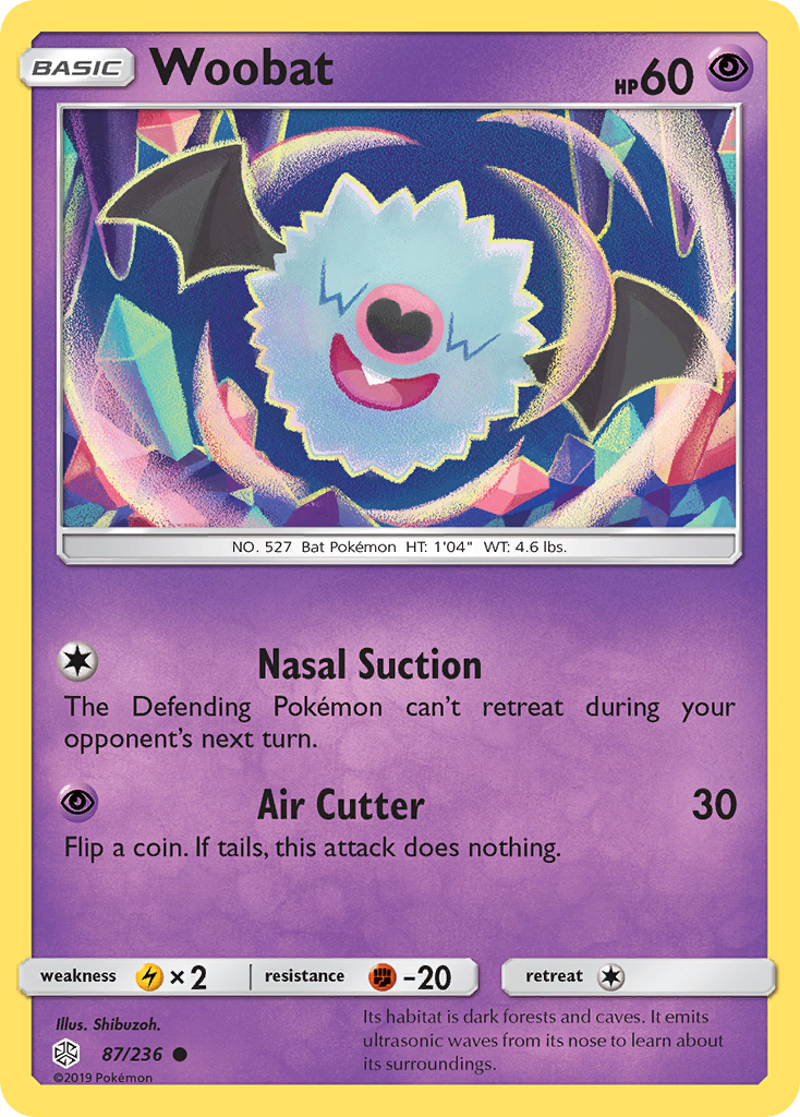 Woobat (87/236) [Sun & Moon: Cosmic Eclipse] | Silver Goblin