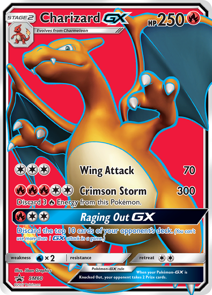 Charizard GX (SM60) [Sun & Moon: Black Star Promos] | Silver Goblin