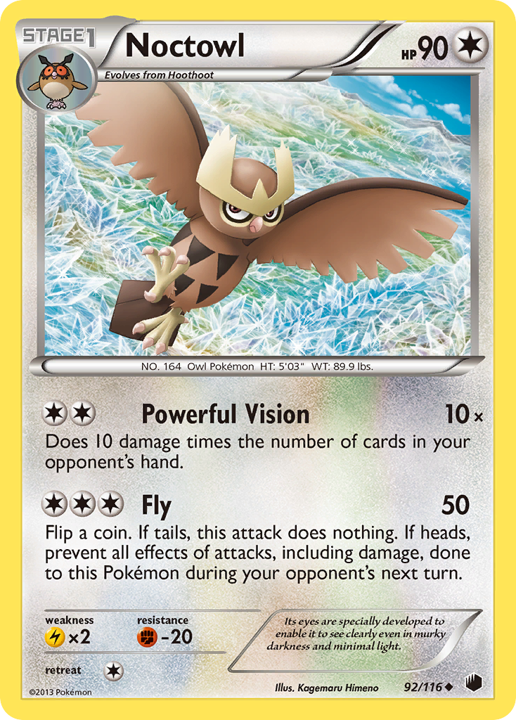 Noctowl (92/116) [Black & White: Plasma Freeze] | Silver Goblin