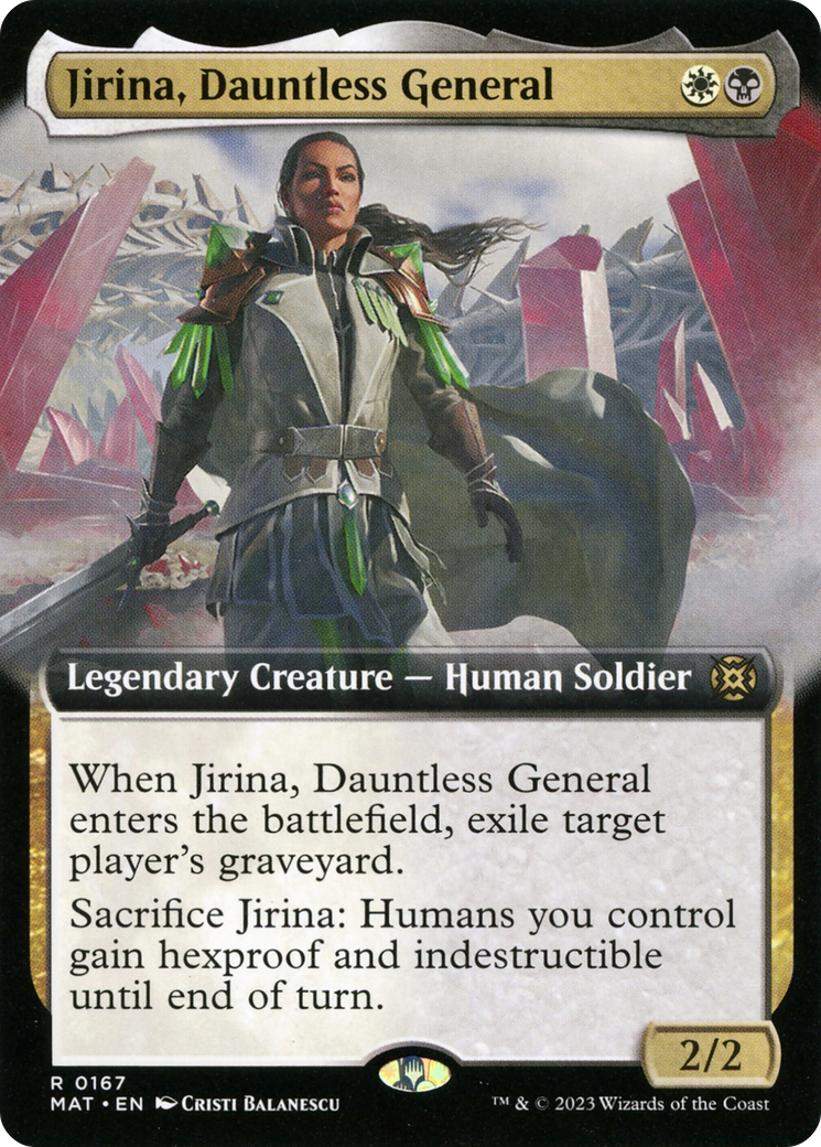 Jirina, Dauntless General (Extended Art) [March of the Machine: The Aftermath] | Silver Goblin