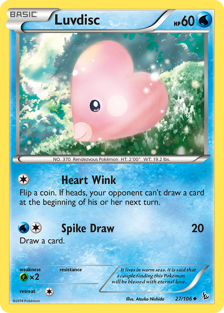 Luvdisc (27/106) [XY: Flashfire] | Silver Goblin