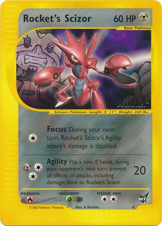 Rocket's Scizor (4) (Winner) [Best of Promos] | Silver Goblin