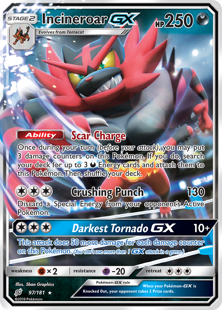 Incineroar GX (97/181) [Sun & Moon: Team Up] | Silver Goblin