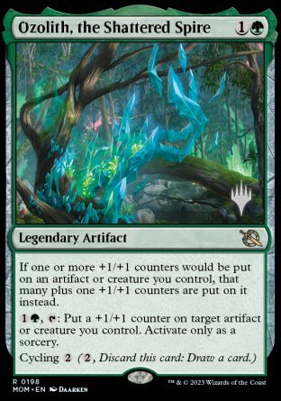 Ozolith, the Shattered Spire (Promo Pack) [March of the Machine Promos] | Silver Goblin