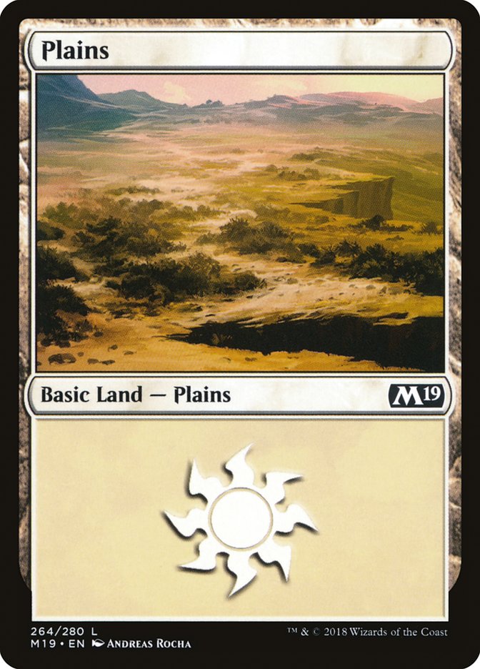 Plains (264) [Core Set 2019] | Silver Goblin