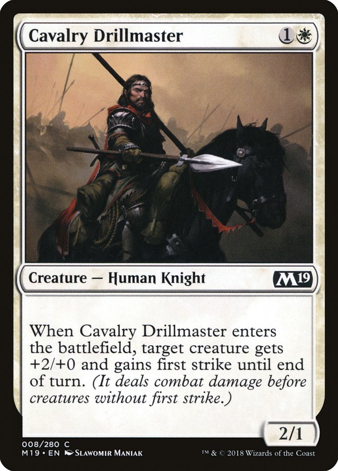 Cavalry Drillmaster [Core Set 2019] | Silver Goblin