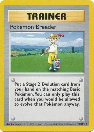 Pokemon Breeder (76/102) [Base Set Shadowless Unlimited] | Silver Goblin