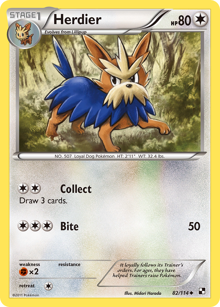 Herdier (82/114) [Black & White: Base Set] | Silver Goblin