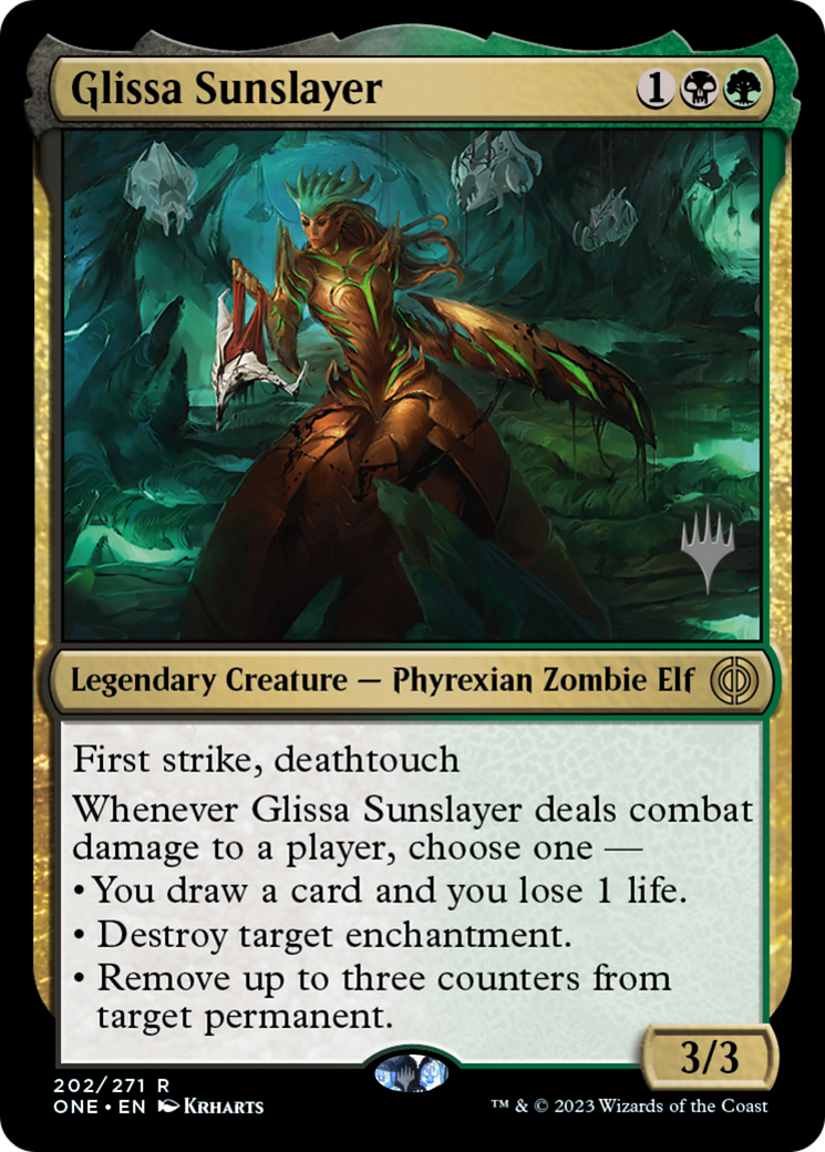 Glissa Sunslayer (Promo Pack) [Phyrexia: All Will Be One Promos] | Silver Goblin