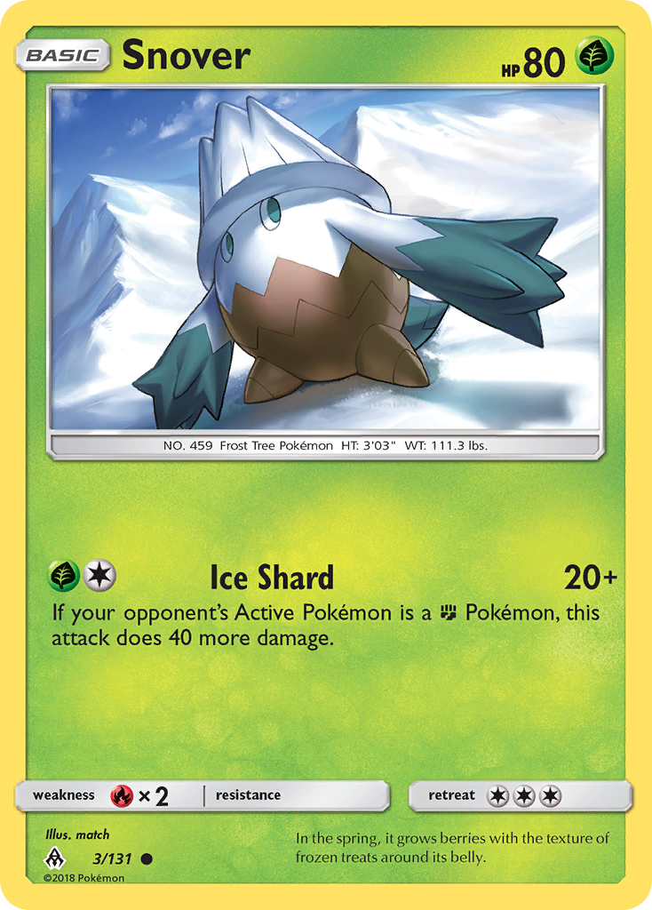 Snover (3/131) [Sun & Moon: Forbidden Light] | Silver Goblin