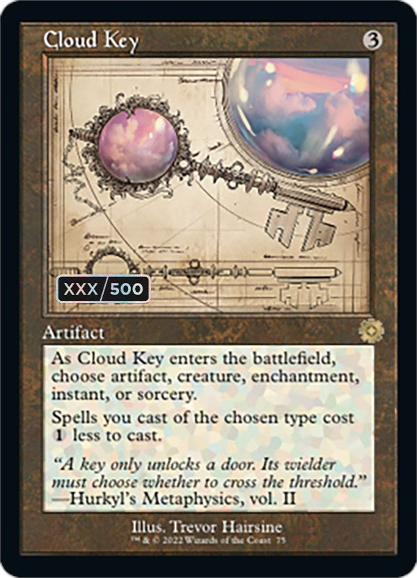 Cloud Key (Retro Schematic) (Serialized) [The Brothers' War Retro Artifacts] | Silver Goblin