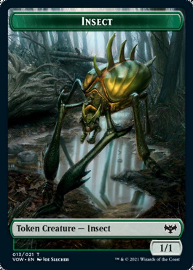 Insect // Slug Double-Sided Token [Innistrad: Crimson Vow Tokens] | Silver Goblin