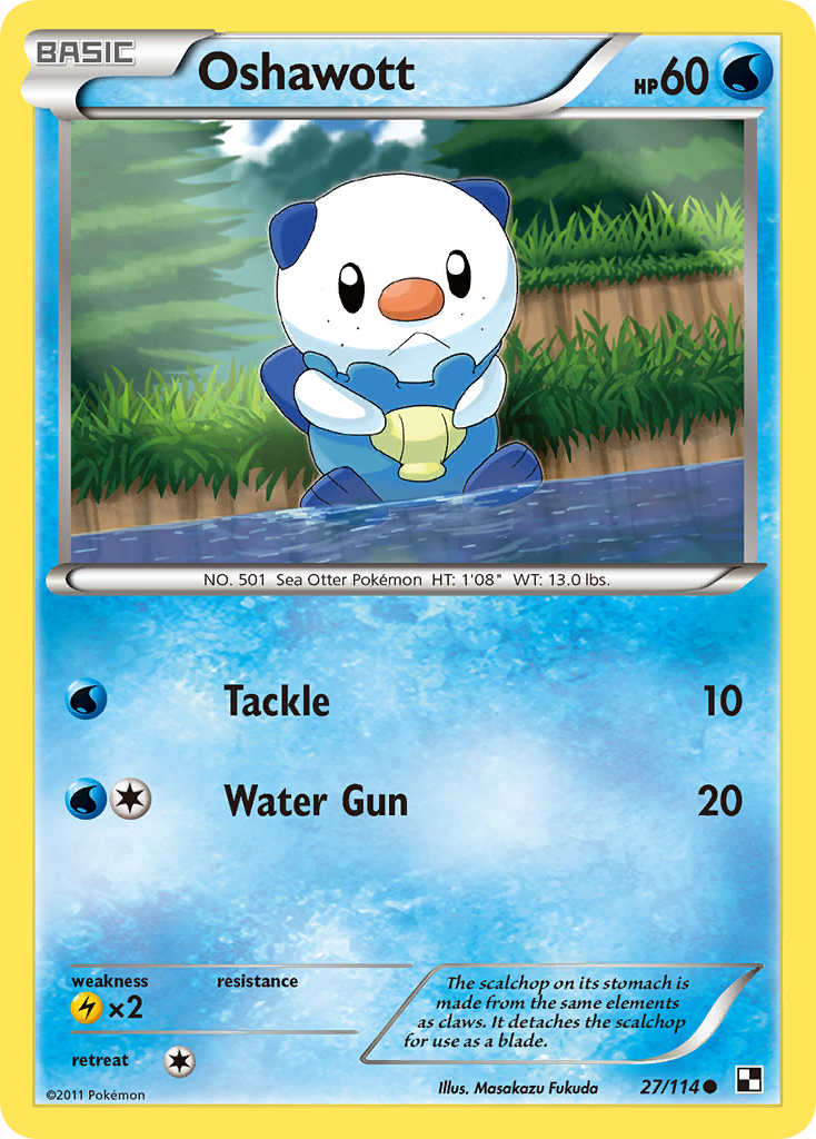 Oshawott (27/114) [Black & White: Base Set] | Silver Goblin