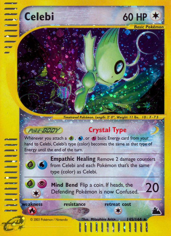 Celebi (145/144) [Skyridge] | Silver Goblin