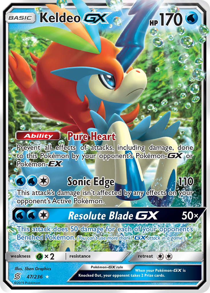 Keldeo GX (47/236) [Sun & Moon: Unified Minds] | Silver Goblin