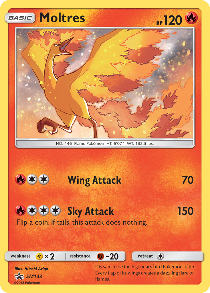 Moltres (SM143) [Sun & Moon: Black Star Promos] | Silver Goblin