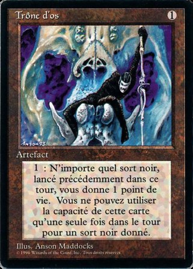 Throne of Bone [Foreign Black Border] | Silver Goblin