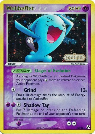 Wobbuffet (28/92) (Stamped) [EX: Legend Maker] | Silver Goblin