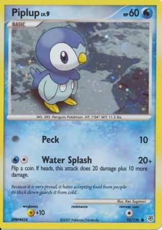 Piplup (93/130) (Cosmos Holo) [Diamond & Pearl: Base Set] | Silver Goblin