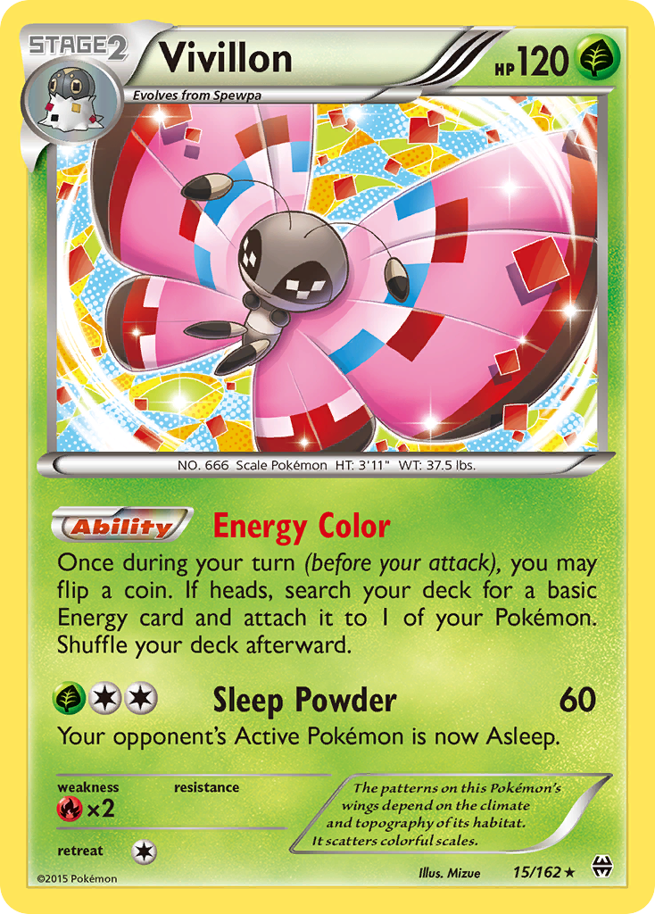 Vivillon (15/162) [XY: BREAKthrough] | Silver Goblin