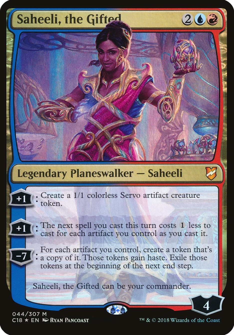 Saheeli, the Gifted (Oversized) [Commander 2018 Oversized] | Silver Goblin