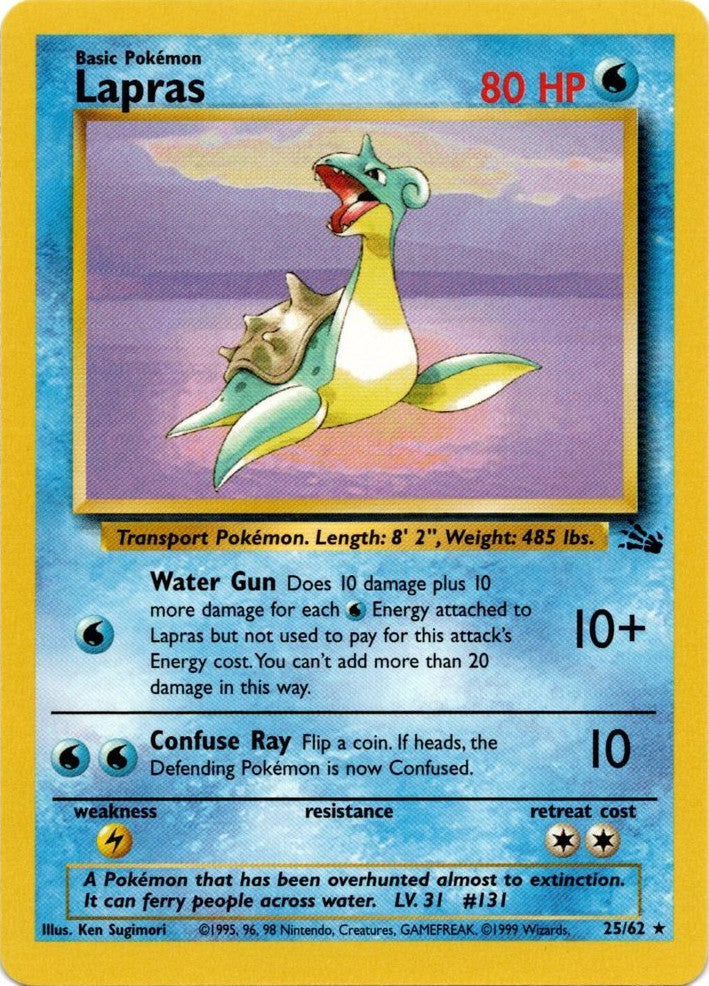 Lapras (25/62) [Fossil Unlimited] | Silver Goblin