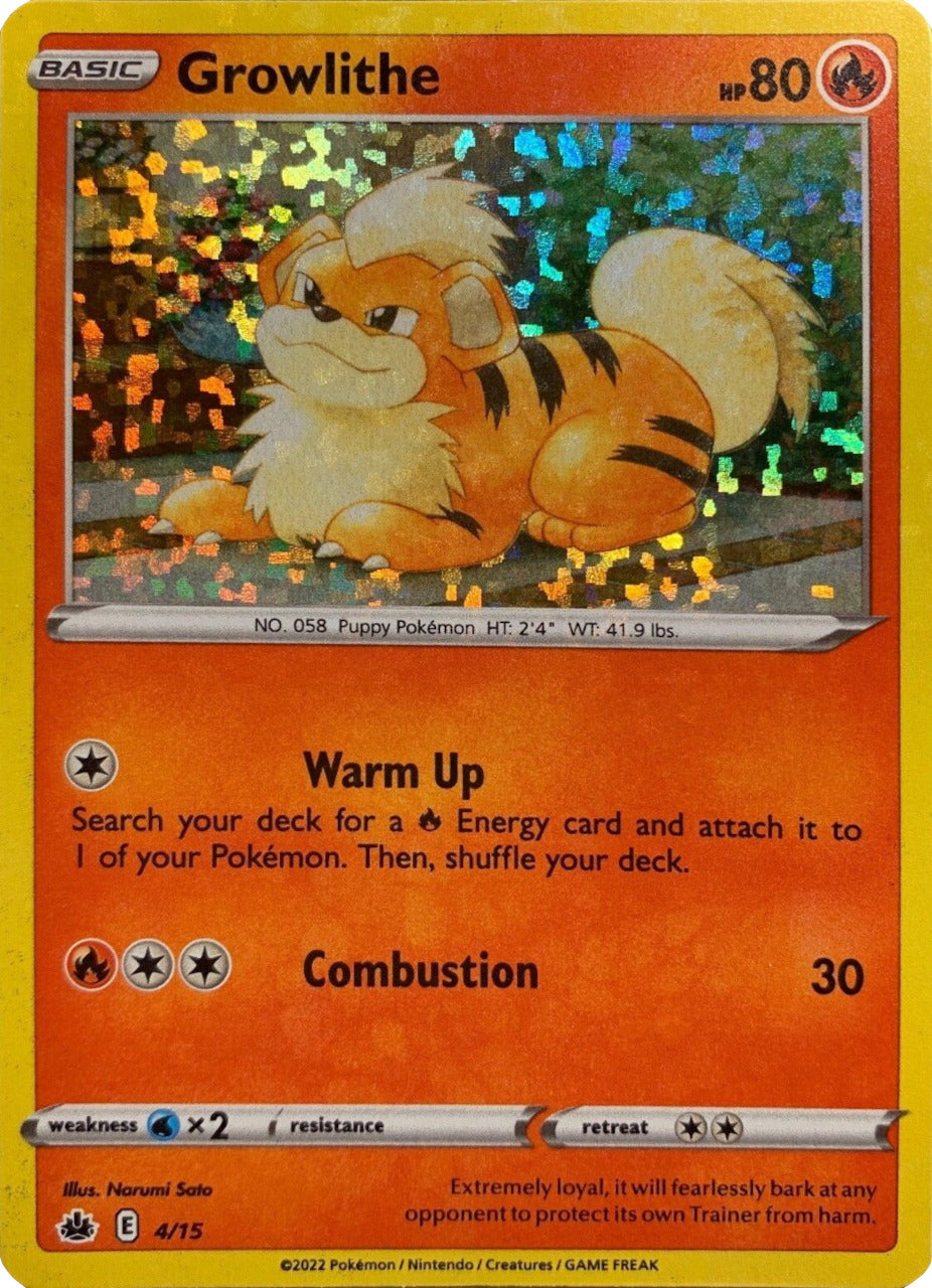 Growlithe (4/15) [McDonald's Promos: Match Battle] | Silver Goblin