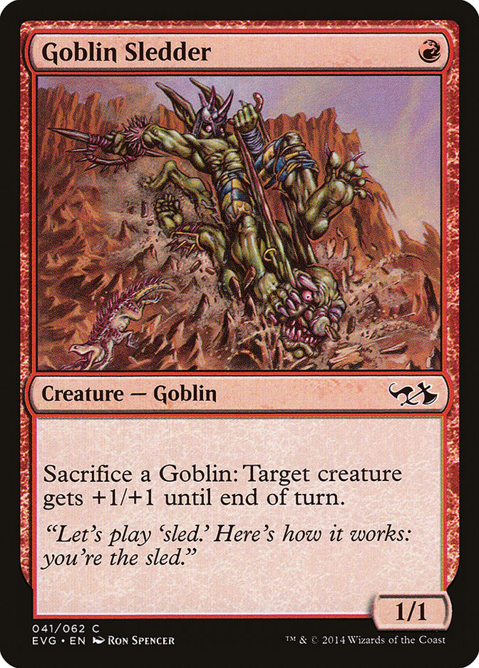 Goblin Sledder (Elves vs. Goblins) [Duel Decks Anthology] | Silver Goblin