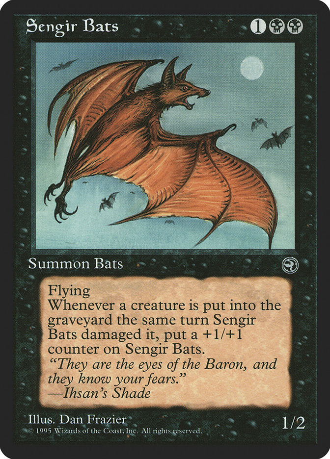Sengir Bats (Ihsan's Shade Flavor Text) [Homelands] | Silver Goblin