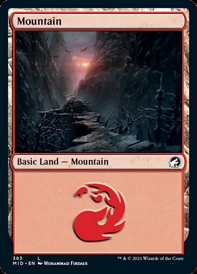 Mountain (383) [Innistrad: Midnight Hunt] | Silver Goblin