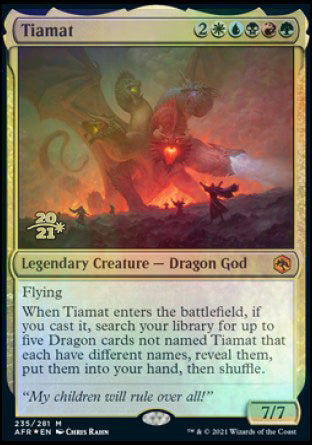 Tiamat [Dungeons & Dragons: Adventures in the Forgotten Realms Prerelease Promos] | Silver Goblin