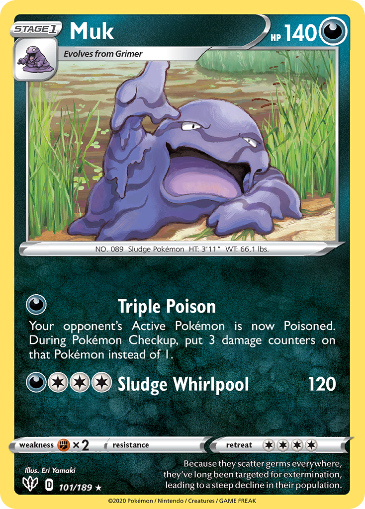 Muk (101/189) [Sword & Shield: Darkness Ablaze] | Silver Goblin