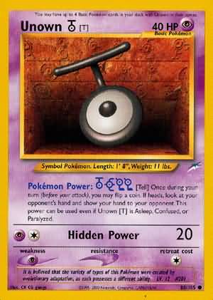 Unown [T] (88/105) [Neo Destiny Unlimited] | Silver Goblin