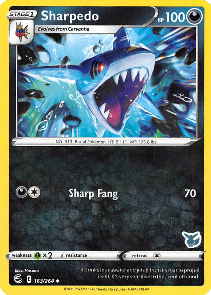 Sharpedo (163/264) (Eevee Deck) [Battle Academy 2022] | Silver Goblin