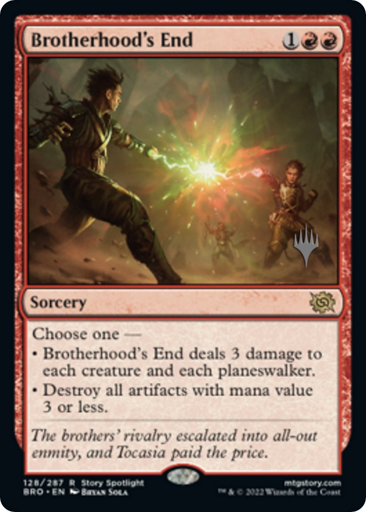 Brotherhood's End (Promo Pack) [The Brothers' War Promos] | Silver Goblin