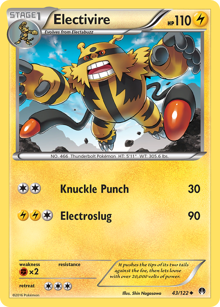 Electivire (43/122) [XY: BREAKpoint] | Silver Goblin